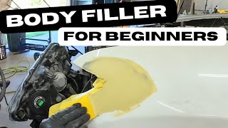 Simple steps when using bodyfillerbondo on small dents [upl. by Glenine]