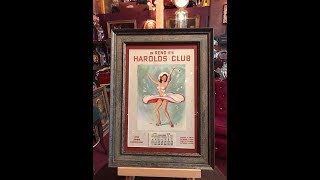 1960 Harolds Club Casino Pinup Girl Framed Calendar FOR SALE 295 [upl. by Eleira305]