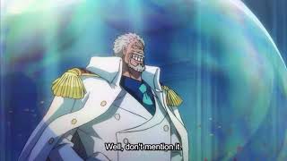 Garp met King neptune I fishman Island One piece [upl. by Dlanod]