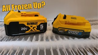 How Does The DEWALT POWERSTACK Do In The Cold Compared To The XR 5Ah [upl. by Hulburt]