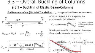 9  Adv RC Design Lectures  Slender Columns updated 8320 [upl. by Notlew876]