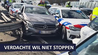 Politie  Gestolen auto  Verdachte wil niet stoppen  Team verkeer Amsterdam amp Infra NoordWest [upl. by Ityak]