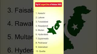 Biggest Cities of Pakistan in term of population 2024 research pakistan cities population [upl. by Dranyer]