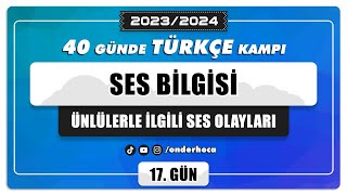 87 SES BİLGİSİ  ÜNLÜLERLE İLGİLİ SES OLAYLARI  SORU ÇÖZÜMÜ  DİL BİLGİSİ KAMPI  Önder Hoca [upl. by Ennaus]