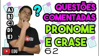 Questão 62 Pronome e crase [upl. by Osithe]