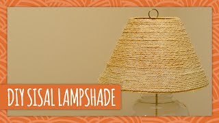 DIY Sisal Lampshade  HGTV Handmade [upl. by Oicam696]