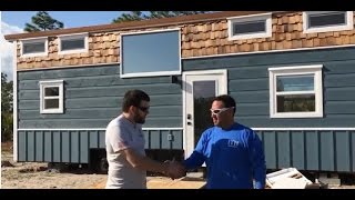 27KW Off Grid Tiny House Solar install and 30 foot tiny house tour in tropics [upl. by Brockie]