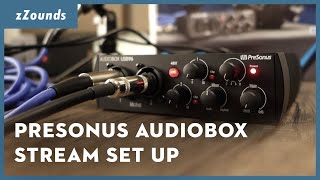 PreSonus AudioBox USB 96 Stream Set Up  zZounds [upl. by Htor]