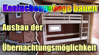 10 Kaninchengehege bauen Innenausbau quotHotelzimmerquot [upl. by Adnawuj]