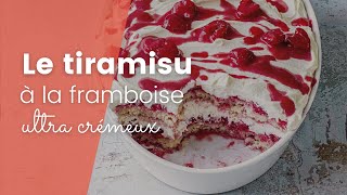 La recette du tiramisu crémeux à la framboise [upl. by Rosina]