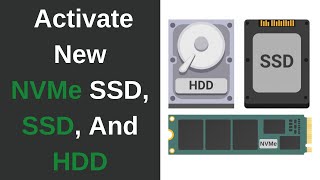 How To Activate Your New SSD M2 NVMe SSD And HDD In Windows 10  Hard Disk Drive Not Showing Up [upl. by Yeslehc]