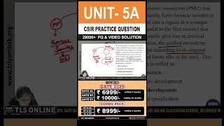 CSIR Practice Question  Unit 5 Developmental Biology  Topic A Basic concepts of development [upl. by Ives965]