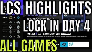 LCS Highlights ALL GAMES Lock In Day 4 Spring 2022 [upl. by Tini]