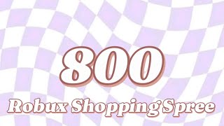 800 Robux Shopping Spree🎀🫶🏻🌸 [upl. by Dilks]