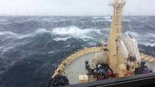 Dramatic footage of a North Sea storm [upl. by Ylas]