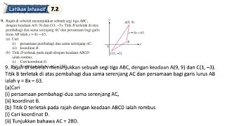 Latihan Intensif 72 No 9  Bab 7 Geometri koordinat  72 Garis Lurus Selari dan Serenjang [upl. by Eydie]