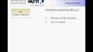 Part 5 of Solo 401k vs Self Directed IRA  No Custodian Required [upl. by Beaufort]