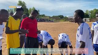 L’entrée plus présentation des joueurs De l’équipe de Simal et de Diofior à simal [upl. by Aieki]