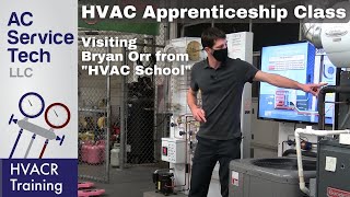 HVAC 1st Year Apprenticeship Class How an AC Works Refrigeration Cycle w Bryan Orr HVAC School [upl. by Mongeau]