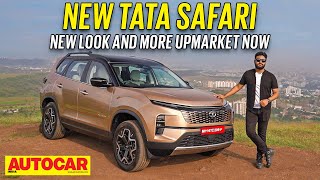 Tata Safari facelift review  Flagship SUV goes more upmarket  First Drive  Autocar India [upl. by Keyes374]