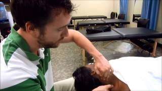 Massage Tutorial Stiff neck  crick myofascial release techniques 2013 version [upl. by Citron]