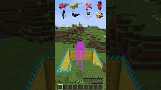 Spike Fall vs Different Mobs shorts meme minecraft [upl. by Dloraj]