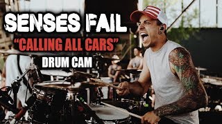 Senses Fail  Calling All Cars  Drum Cam LIVE [upl. by Jonme233]