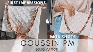 THE NEW LOUIS VUITTON COUSSIN BAG REVIEW amp DETAILS  LV COUSSIN PM [upl. by Aroz]