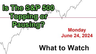 SampP 500 What to Watch for Monday June 24 2024 [upl. by Marella]