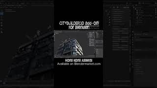 🎯CityBuilder3d Addon for Blender Available on Blendermarketcom b3d blender3d kitbash 3d cgi [upl. by Guido]