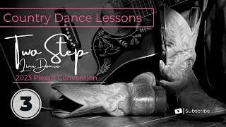 Country dance lesson  3  Two Step Line Dance [upl. by Ahsinac]