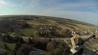 Powered Paragliding Flying at my new house Red Bull Air Force HD [upl. by Vinny586]