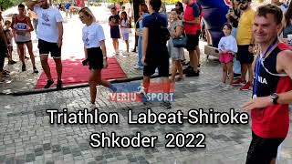 Pamje nga garat ”Triathlon Labeat 2022” zhvilluar në ShirokëShkodër [upl. by Menon822]