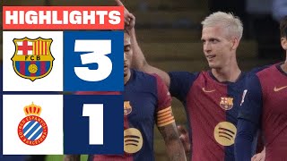 FC BARCELONA 3  1 RCD ESPANYOL I RESUMEN LALIGA EA SPORTS [upl. by Ahsea]