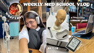 Productive Weekly Vlog✨ Med School What I Eat  Studying Falling into Routine ✨ [upl. by Roee464]