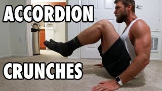 How to Perform Accordion Crunches  Bodyweight Exercise Tutorial [upl. by Natale]