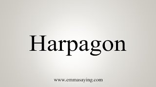 How To Say Harpagon [upl. by Alameda]