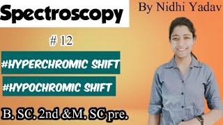 Spectroscopy Hyperchromic Shift Hypochromic ShiftUVvisible Spectroscopy Spectroscopy Bsc 2nd [upl. by Nylavad115]