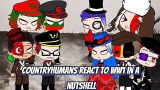 Countryhumans react to WW1 in a nutshell Gacha club [upl. by Sialac]