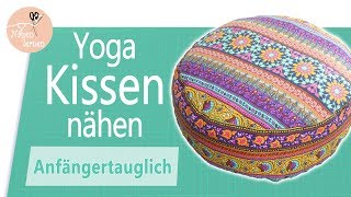 Yogakissen  Sitzkissen Meditationskissen nähen für Anfänger  ohne Schnittmuster [upl. by Arand434]