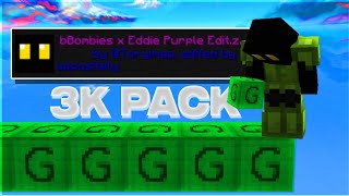 Bombies 80k Purple Recolor  Bedwars texture pack  Eddeh3k pack [upl. by Ciredec]