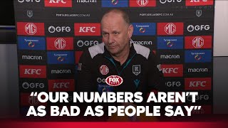 Ken Hinkley Our numbers arent so bad  Port Adelaide press conference  Fox Footy [upl. by Leviralc]