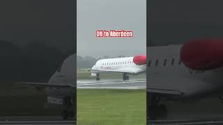 Loganair ERJ 145 takeoff from Manchester 22524 [upl. by Isaacson496]