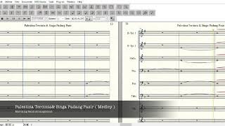 Palestina Tercinta amp Singa Padang Pasir Marching Band Score [upl. by Attenwad497]