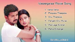 Tamil Vaseegara Audio Songs Vijay Sneha Sa rajkumar [upl. by Nwahsirhc]