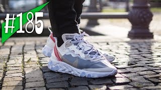 185  Nike React Element 87  Reviewon feet  sneakerkult [upl. by Eliades761]