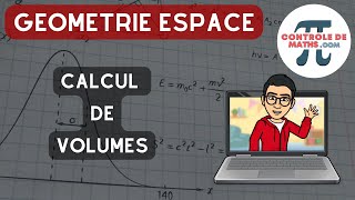 Calcul de volume niveau 2  Géométrie dans lespace  Mathématiques contrôle de mathscom [upl. by Nerahs]