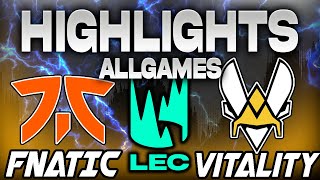 FNATIC VS VITALITY ALL GAMES HIGHLIGHTS LEC 2024 SPRING SEASON PLAYOFFS  LEAGUE OF LEGENDS [upl. by Fredie]