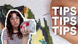 cross stitch tips for all you beginners out there [upl. by Aniuqahs]