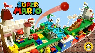 レゴで作ったスーパーマリオのアスレチックゲームをクリアせよ！LEGO Super Mario Ultimate Marble Run Action Game Machines [upl. by Siladnerb]